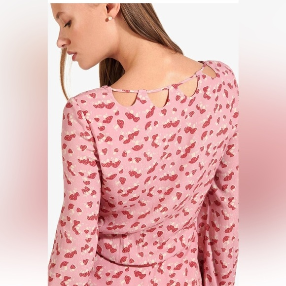 STAUD,Rare MUSHROOM DRESS, Long Sleeve Maxi Dress Boho Retro, Size 6 (MSRP$395) - Picture 5 of 14